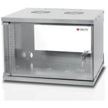 Techly I-CASE EL-1006G32 Bastidor de pared 6U 50kg Gris estante - Estantería (50 kg, Bastidor de pared, 6U, Gris, 48,3 cm (19"), Activo)