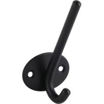 Huthaken Elion Garderobenhaken - Breite 52mm, Höhe 103mm, Stahl schwarz matt - Technik Team