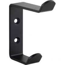 Mantelhaken Eraos Garderobenhaken - Breite 20mm, Höhe 90mm, Stahl schwarz matt - Technik Team