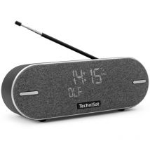 Technisat - digitradio bt 2 - Speakerphone Bluetooth portable avec radio numérique Dab+ (fm, horloge, réveil, étui étanche, mémoire des favoris,