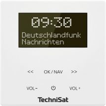 Technisat - digitradio up 55, weiß Radio prise de courant dab+, fm Bluetooth avec caisson d'enceinte, fonction réveil blanc S437202