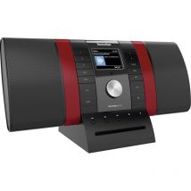 TechniSat MULTYRADIO 4.0 SE, Schwarz/Rot Internet Tischradio DAB+, UKW Schwarz, Rot