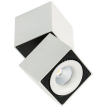 Sevilla Square Ceiling 3000k - Moderne Technische Led-oberflächenmontage Weiß, Schwarz, Warmweiß 3000k 2350lm - Italux