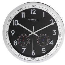 Horloge Murale Techno Line Wt 7981 À Quartz 300 Mm X 5 Cm Chrome