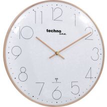 Horloge murale Techno Line wt 8235 gold optik radiopiloté(e) 350 mm x 25 mm or rose S829061