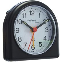 Techno Line Geneva Sd Schwarz Sveglia Al Quarzo, Plastica, Nero, 8.3 X 4 X 8.3 Cm