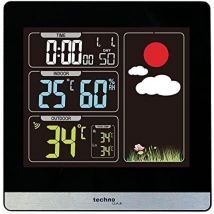 Techno line Technoline ws 6448 - Noir - Thermomètre d'intérieur - Thermomètre d'extérieur - 120 mm - 24 mm - 120 mm