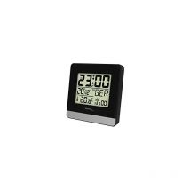 WT260 Reloj despertador digital Negro, Plata - Technoline