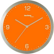 Wt 9000 orange Orologio da Parete, Plastica, Arancione, 30 x 3.3 x 30 cm - Technoline
