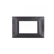 Edelstein-kompatible technopolymerplatte vimar plana 14653.05 3 module schwarz - 6003-02