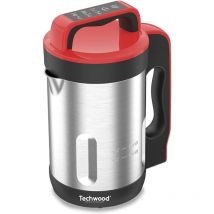 Techwood - TSM-1655 Standmixer, beheizbar, Kapazität 1,6 l, Suppe samtig, Kompot, Warmhaltefunktion, 1000 w, Edelstahl