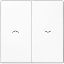 Jung - Tecla doble para interruptor o pulsador de persiana blanco ls 995 p ww
