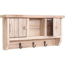 Hegele - Teclado HHG-461, teclado de caja con puertas, madera maciza con certificado mvg, natural