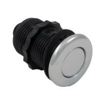 MPT-57570-3428 Pneumatikknopf für kurze Distanz, Mini, flach, Chrom Ø44mm - Tecmark