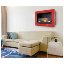 Chéminée bio-éthanol treviso 2.5 kw en plusieurs couleurs - Rouge