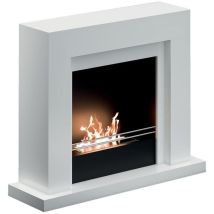 Azura Home Design - Chéminée Bio-éthanol Udine 2.5 Kw Blanc