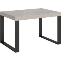 Ausziehtisch 120/224x90 cm Tecno Kaschmir anthrazit Beine