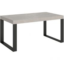 Ausziehtisch 160/264x90 cm Tecno Kaschmir anthrazit Beine