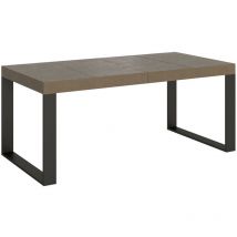 Tecno Premium 140/400x90 cm ausziehbarer Tisch mit taubengrauen und anthrazitfarbenen Beinen