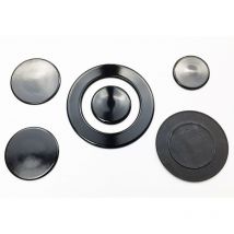 Tecnogas kit piattelli spartifiamma cucina piano 5 fuochi neri s 0234 - 0235