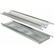 Tecnoinox Scolapiatti con Bacinella Raccogli Goccia in Acciaio Inox