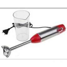 Tecnolux - Mixeur plongeur Rouge, puissance 600W, vitesse multiple, pied mixeur inox, avec bol mesureur - PHB6002R