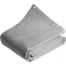 Tecplast - Bâche Agricole 8x9 m LP640AG Grise - Garantie 8 ans - Bâche pvc étanche de protection pour Matériel agricole