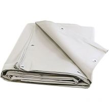 Tecplast - Bâche Brise Vue Blanche 2x3 m XP640BV - Garantie 10 ans - Brise vent occultant - Pare vue jardin - Made in France