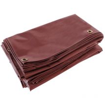 Bâche pour Carport 3x6 m LP506CP Rouge Bordeaux - Garantie 5 ans - Toile pvc étanche pour abri de voiture - Tecplast