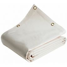 Bâche Tunnel agricole 3,5x4 m LP640TU Blanc Crème - Garantie 8 ans - Bâche pvc étanche pour Tunnel de stockage - Tecplast