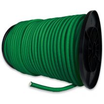 TECPLAST Sandow élastique Vert 100 mètres 9SW - Qualité PRO - Tendeur pour bâche de diamètre 9 mm