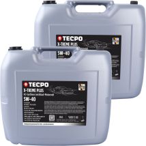 Tecpo Motoröl 5w40 Öl X-treme Plus Öl, 40 Liter 5w-40 Gebinde Hc-synthese Für Diesel-und Benzinmotoren Entspricht Api Sn/cf / Acea A3/b4 / 502/505 / 