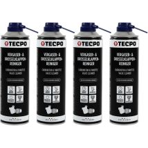 Tecpo Vergaser- Und Drosselklappenreiniger 4x 500ml Lösemittel Agr Ventil Reiniger Carburetor Cleaner Einspritzdüsen Düsenreiniger Ansaugreiniger