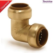 Tectite - 45510 - Racor Codo Latón T12/T090 10mm (10uds) - oro