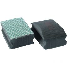 Tectool Tampon de ponçage manuel - modèle Bakélite K100 - fixation M14 - Ø100 x 46 mm - noir