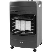 Tectro – Poêle à gaz pliable – 1500W, 2800W, 4200W – Zone de chauffage 25-50 m² – Infrarouge, sécurité ODS