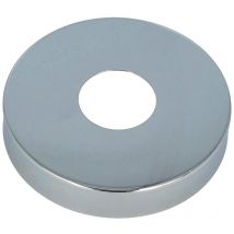 Hahnrosette (3/4) ø 27 mm x ø 67 mm x Höhe 9 mm, Messing verchromt - Tecuro