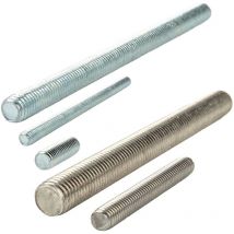 Gewindestift m 6 x 50 mm, Stahl verzinkt - din 976 - Tecuro