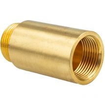 Hahnverlängerung 3/4 Zoll (dn 20) x 50 mm - Messing blank - Tecuro