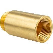 Tecuro - Hahnverlängerung 3/8 Zoll (dn 10) x 80 mm - Messing blank