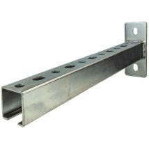 Tecuro - Schienenkonsole Typ 38/40 X 600 Mm X 2,00 Mm. Stahl Verzinkt C/u-profil