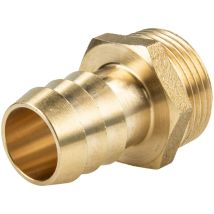 Sauger Schlauchstutzen-Schlauchtülle ø 10 mm x Außengewinde g 1/2 Zoll - Messing blank - Tecuro