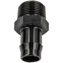 Schlauchtülle ø 11 mm x 1/2 Zoll Außengewinde (g), Nylon schwarz - Tecuro