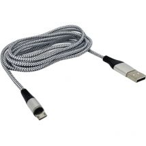 Tedee Pro Ladekabel, Magnetisch Usb-a Micro-usb, Ladekabel Handy Kabel, 360° Verbindung, Nylon Grau 2m