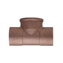Raccordo a t femmina a saldare in bronzo serie 4000 1/2 ø14 rubinetterie bresciane