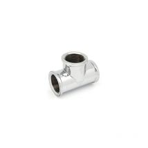 Tee ff in ottone cromo IBP 1/4' IBP