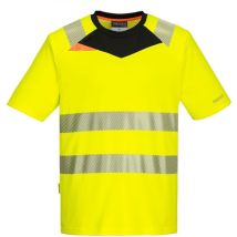 DX4 Tee-shirt Haute Visibilité s/s couleur : Jaune/Noir taille xxxl Portwest