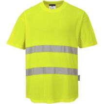 T-shirt aéré 2 bandes HV Jaune L