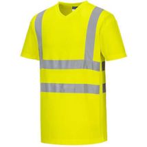 T-shirt aéré bandes hv Jaune s