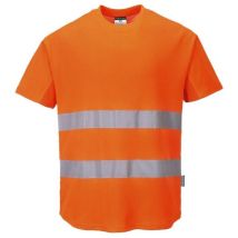 T-shirt aéré 2 bandes Orange s